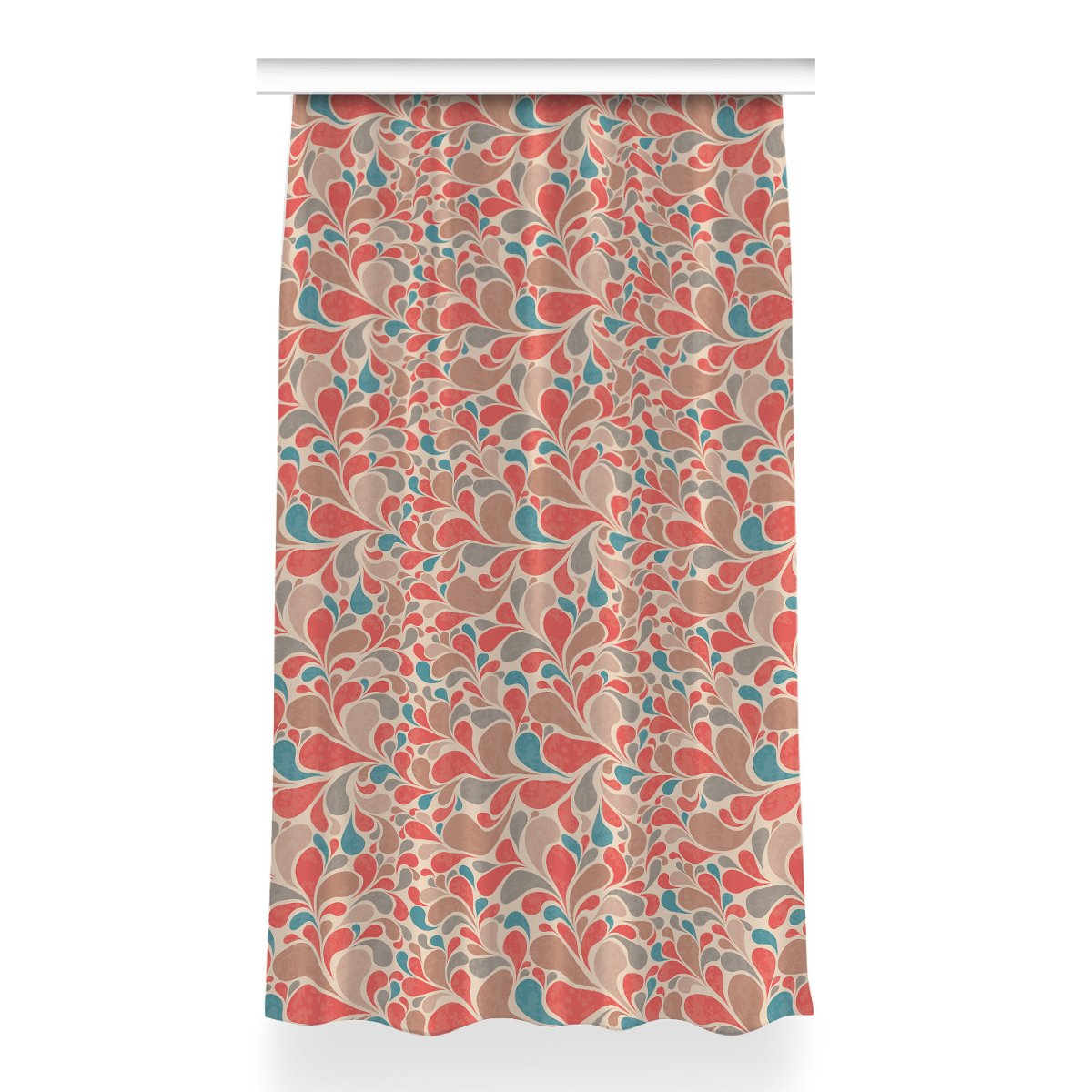 Gotowa zasłona z nadrukiem Kolorowe łezki 150x260, Fabricsy