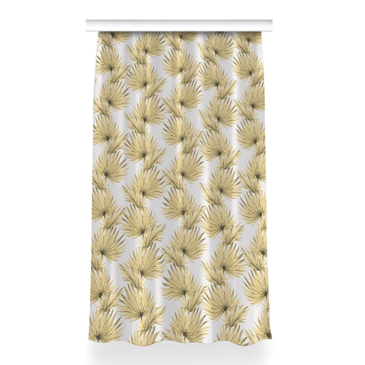 Zasłona z grafiką kolory Liście tropikalne 150x260, Fabricsy