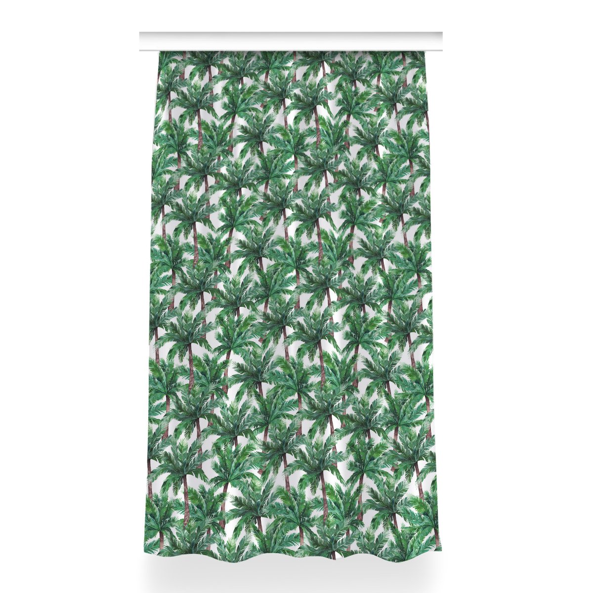 Gotowa zasłona z grafiką Tropikalne palmy 150x260, Fabricsy
