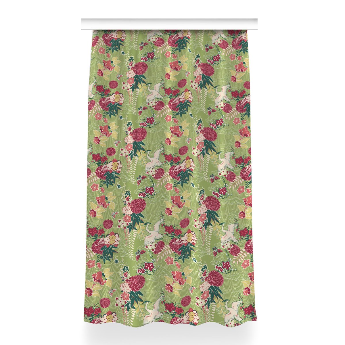 Zasłona klasyczna z grafiką Fauna i flora 150x260, Fabricsy