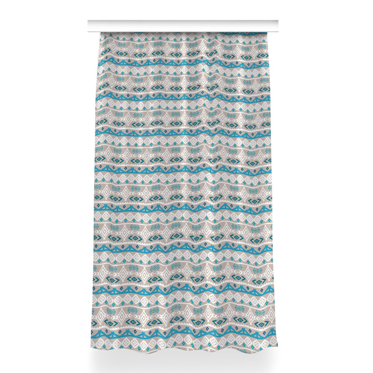 Gotowa zasłona na kółka Sztuka plemienna 150x260, Fabricsy