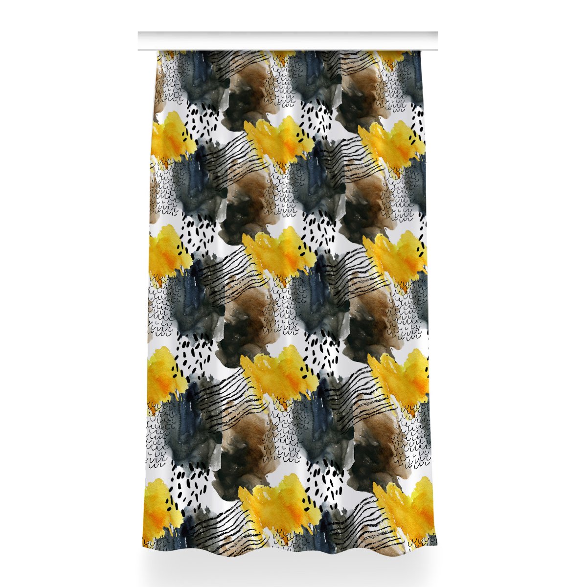 Gotowa zasłona na kółka Jesienne kolory 150x260 cm, Fabricsy