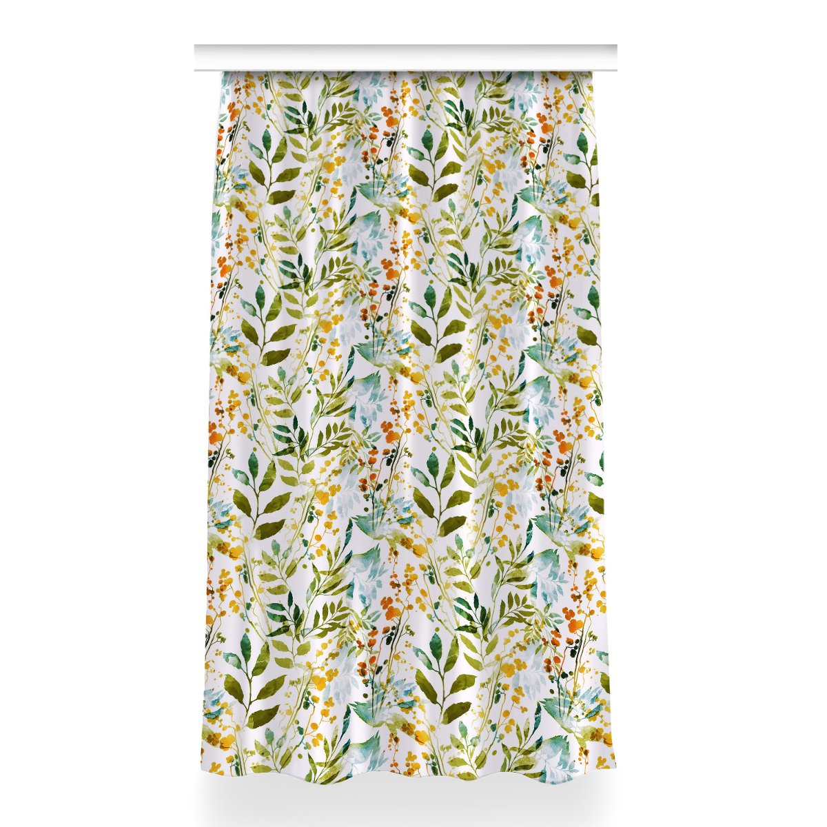 Klasyczna zasłona z nadrukiem Kwiaty Boho 150x260, Fabricsy