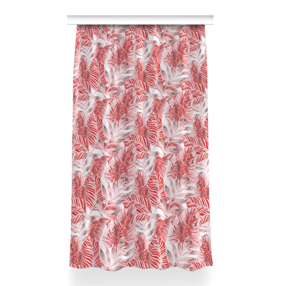 Klasyczna zasłona kolory Różowa dżungla 150x260 cm, Fabricsy