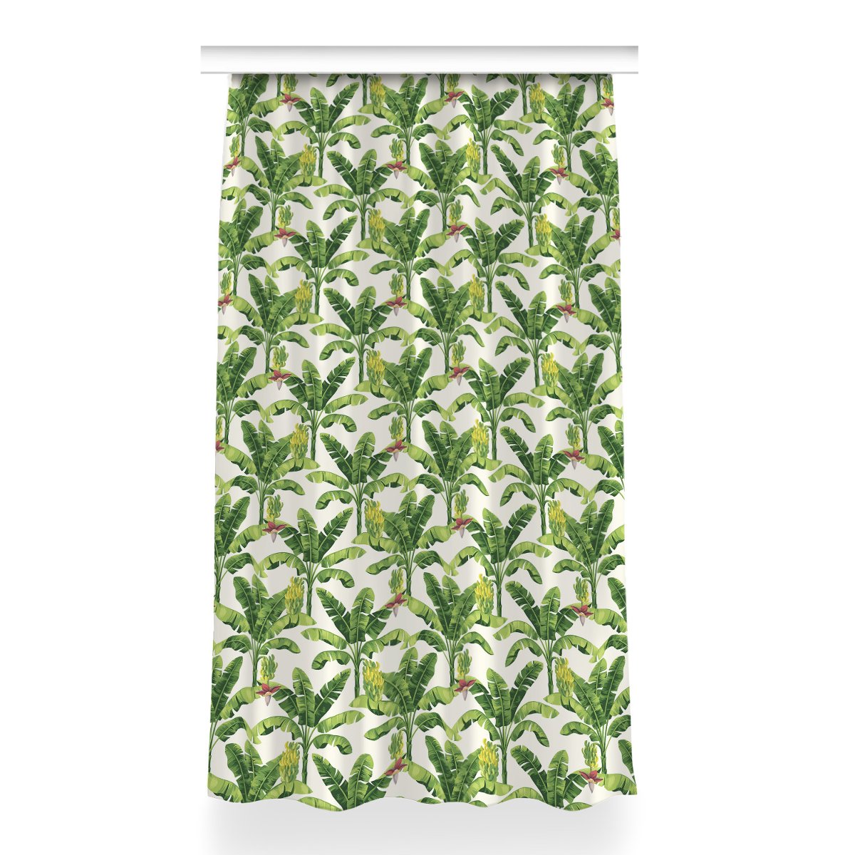 Gotowa zasłona na kółka Bananowe plamy 150x260 cm, Fabricsy