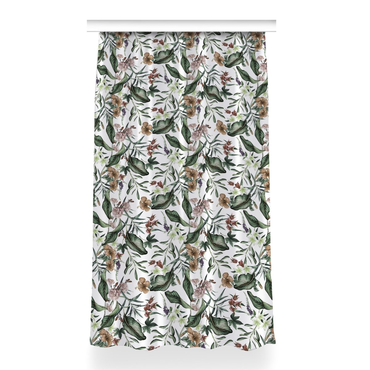 Gotowa zasłona na kółka Wiosenne kwiaty 150x260 cm, Fabricsy