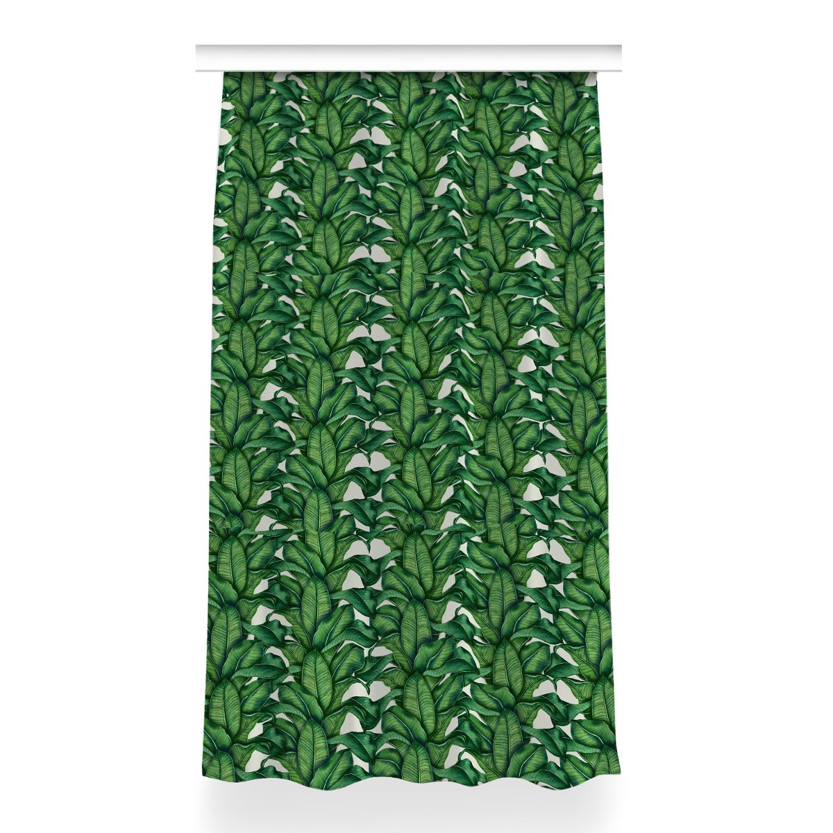 Gotowa zasłona na kółka Liście botaniczne 150x260, Fabricsy