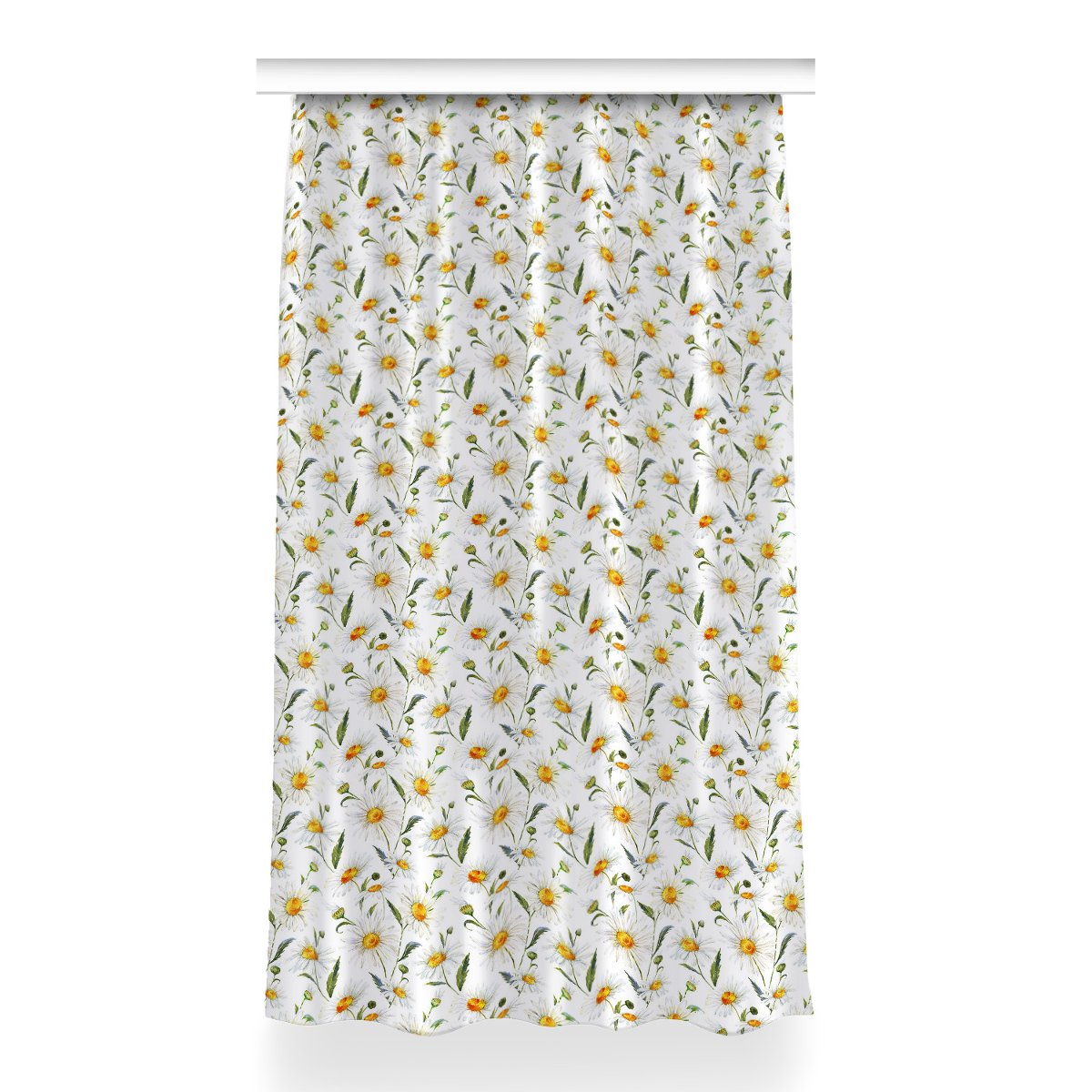 Gotowa zasłona z grafiką Rumiankowe pole 150x260, Fabricsy