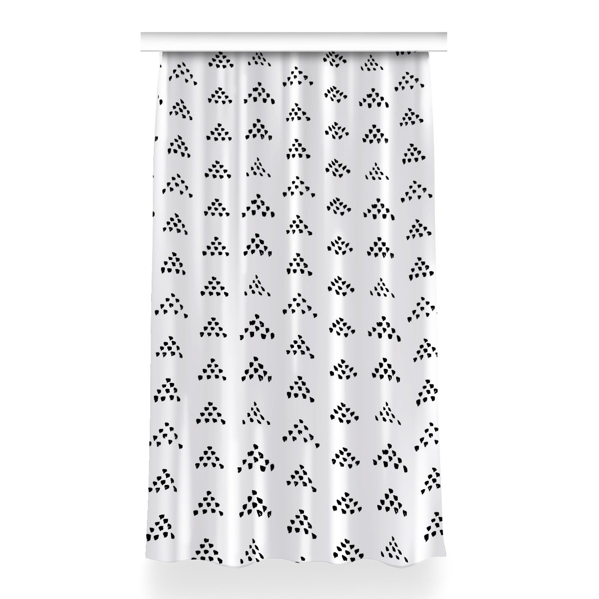 Gotowa zasłona na kółka Skandynawski styl 150x260, Fabricsy