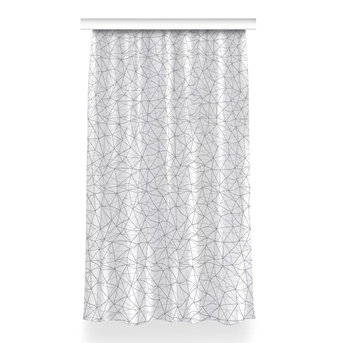 Gotowa zasłona na kółka Geometryczne linie 150x260, Fabricsy