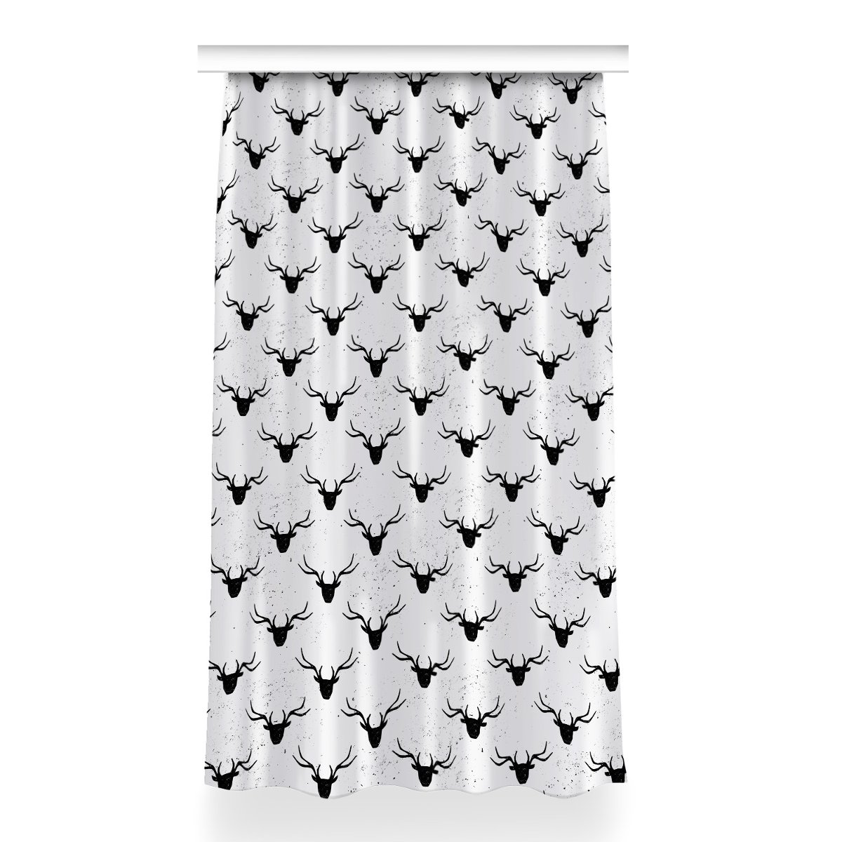 Gotowa zasłona z nadrukiem Głowa jelenia 150x260, Fabricsy