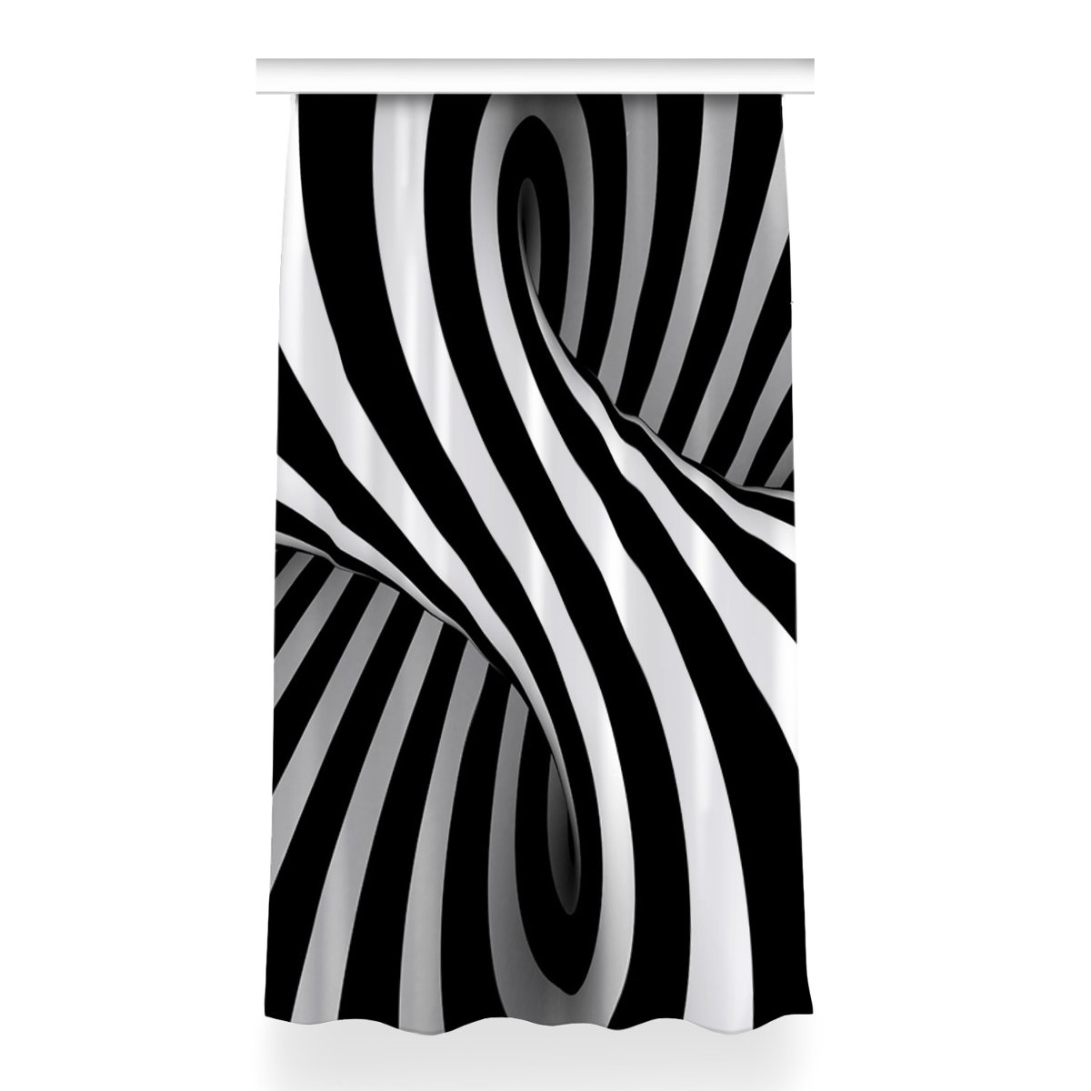 Gotowa zasłona wzór 150x260 Abstrakcja złudzenie, Fabricsy