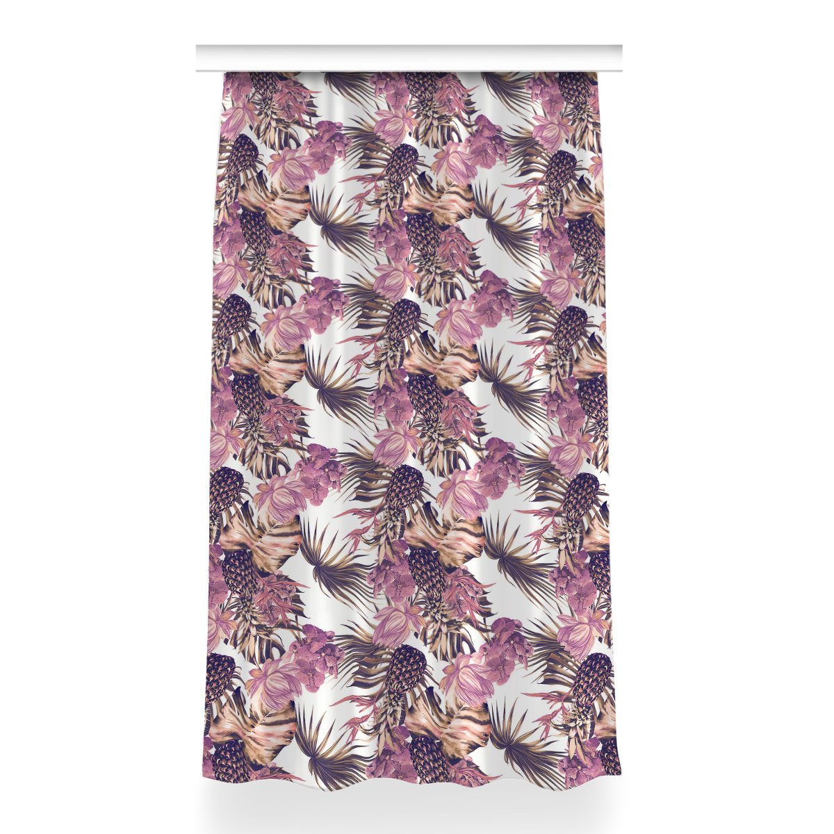 Gotowa zasłona na taśmę do sypialni 150x260 Ananas, Fabricsy