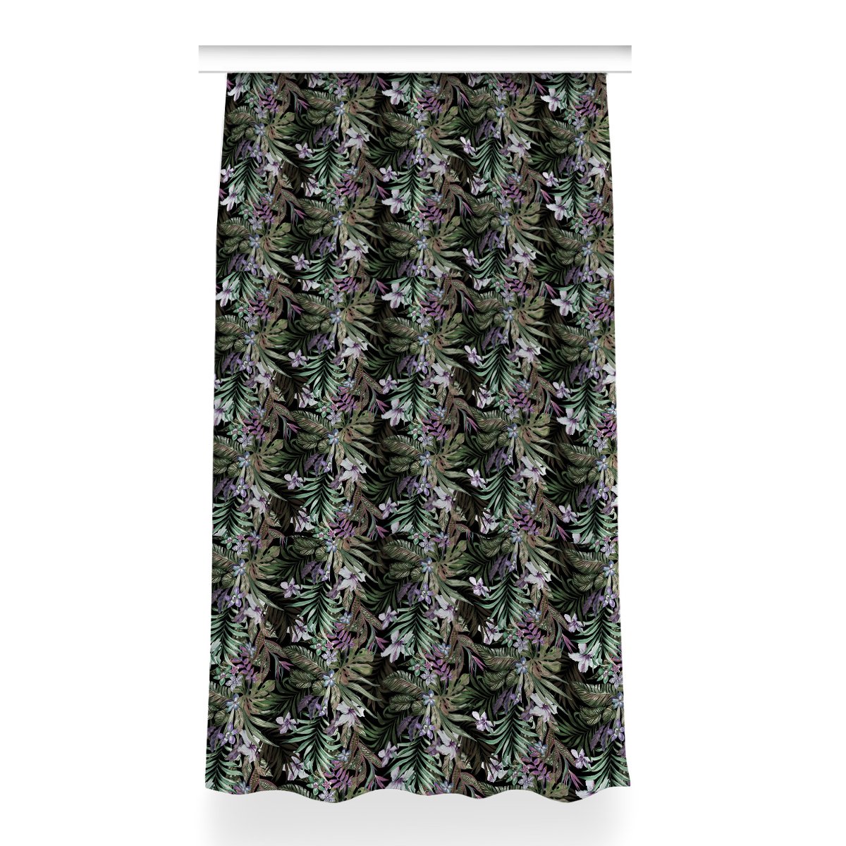 Gotowa zasłona z nadrukiem 150x260 Palmowe kwiaty, Fabricsy