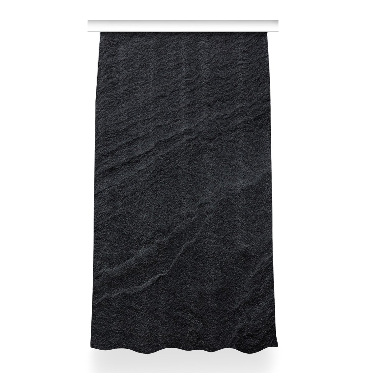 Kolorowa zasłona z nadrukiem 150x260 Czarny piasek, Fabricsy