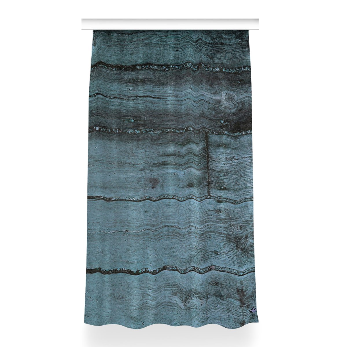 Klasyczna zasłona kolory 150x260 Niebieskie deski, Fabricsy