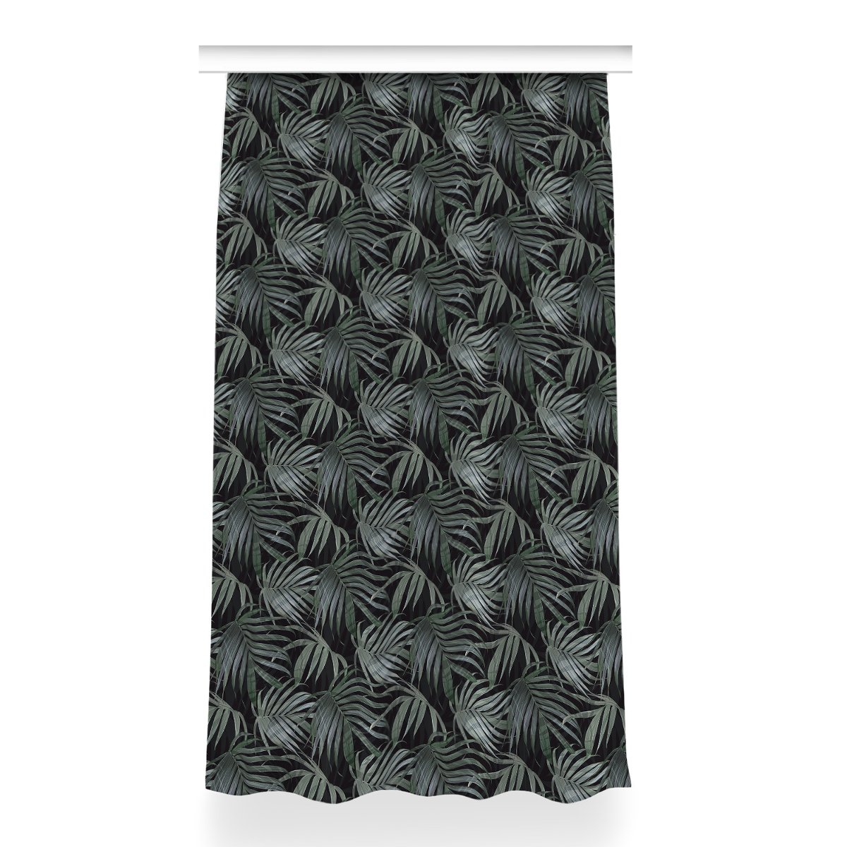 Gotowa zasłona z nadrukiem 150x260 Ciemna monstera, Fabricsy
