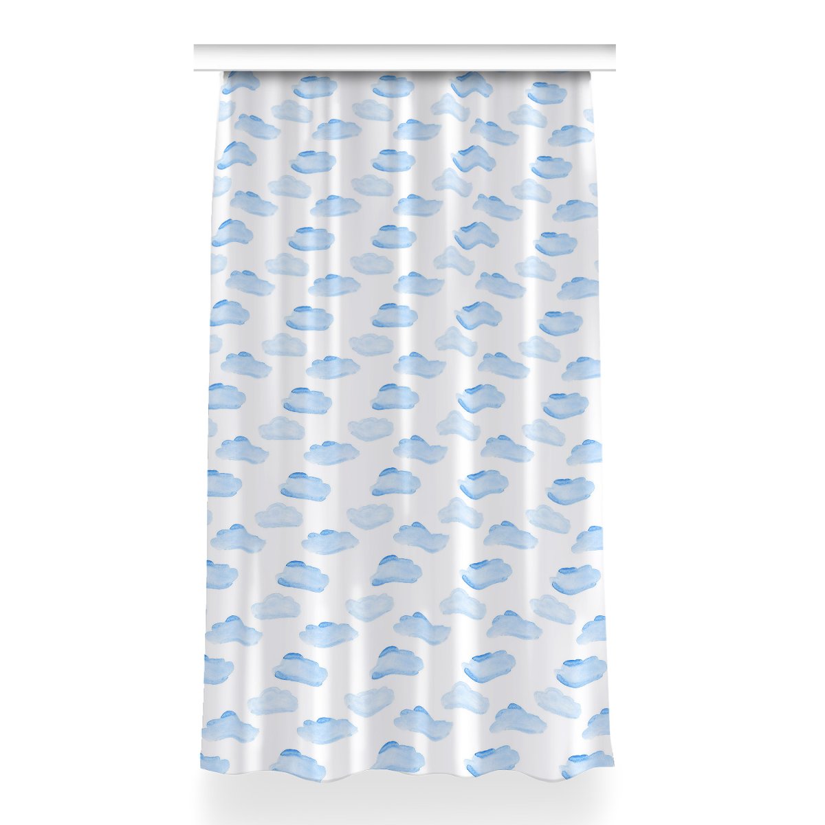 Gotowa zasłona na taśmę do sypialni 150x260 Chmury, Fabricsy