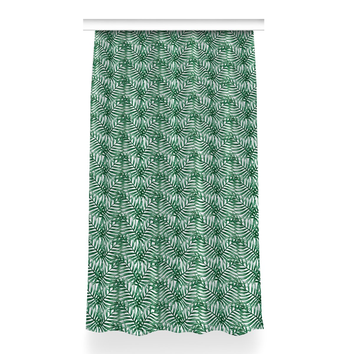 Gotowa zasłona na taśmę 150x260 Tropikalne liście, Fabricsy