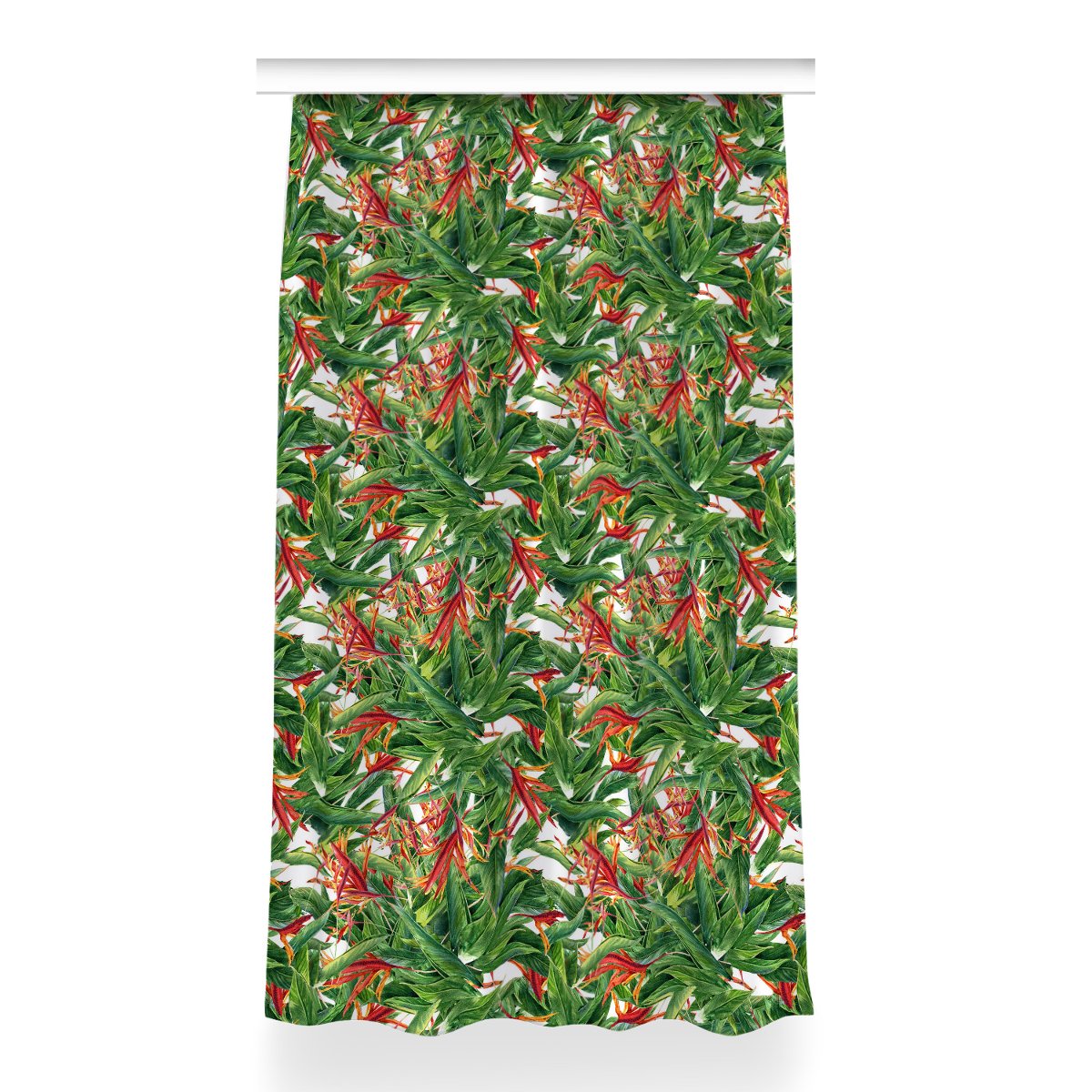 Zasłona z grafiką kolory 150x260 Egzotyczne kwiaty, Fabricsy