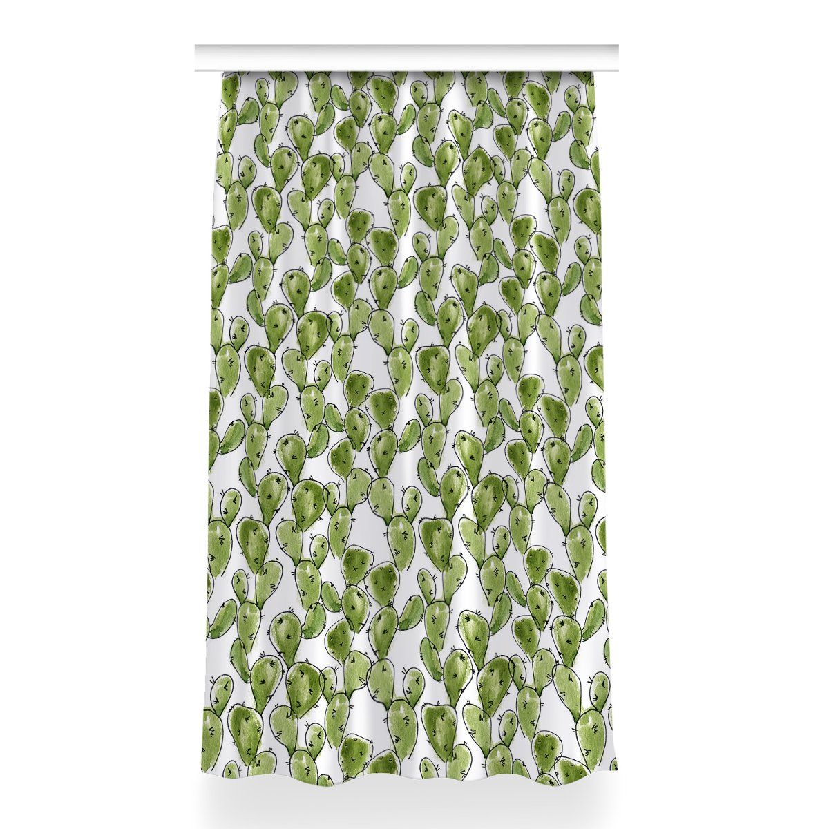 Kolorowa zasłona z nadrukiem 150x260 Kaktus Boho, Fabricsy