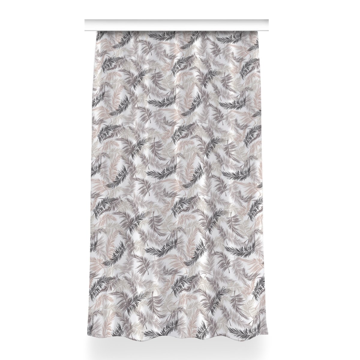 Gotowa zasłona z grafiką 150x260 cm Liście palmowe, Fabricsy