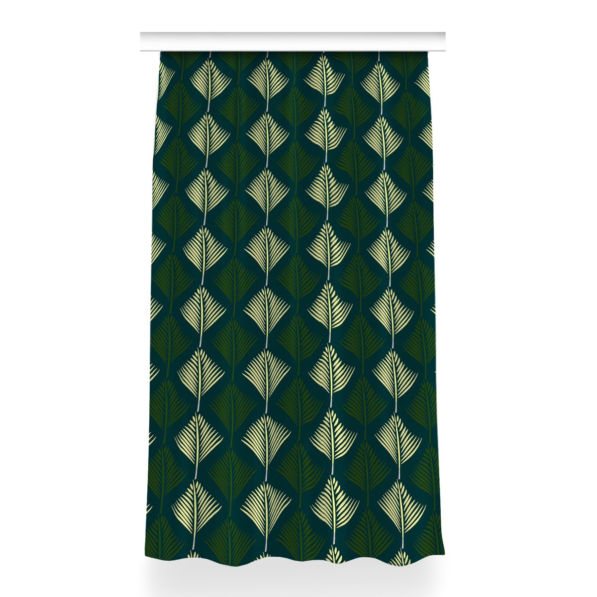 Kolorowa zasłona z nadrukiem 150x260 Liść palmowy, Fabricsy