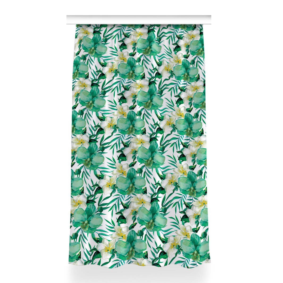 Zasłona z grafiką kolory 150x260 Pastelowe kwiaty, Fabricsy