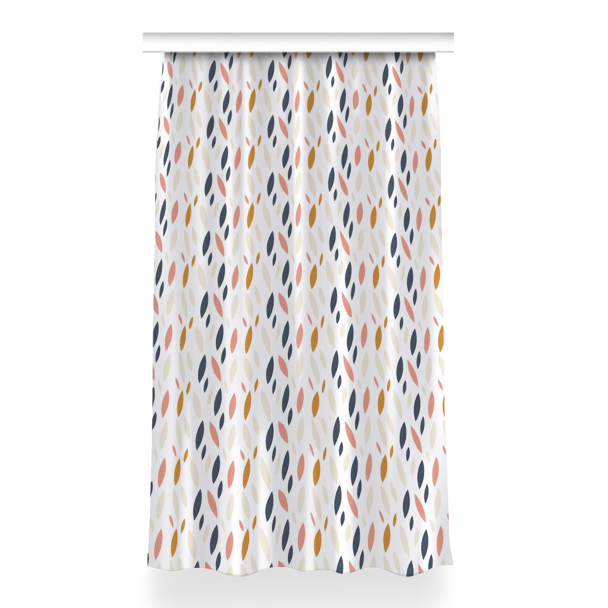 Zasłona z grafiką gotowa 150x260 Skandynawski wzór, Fabricsy