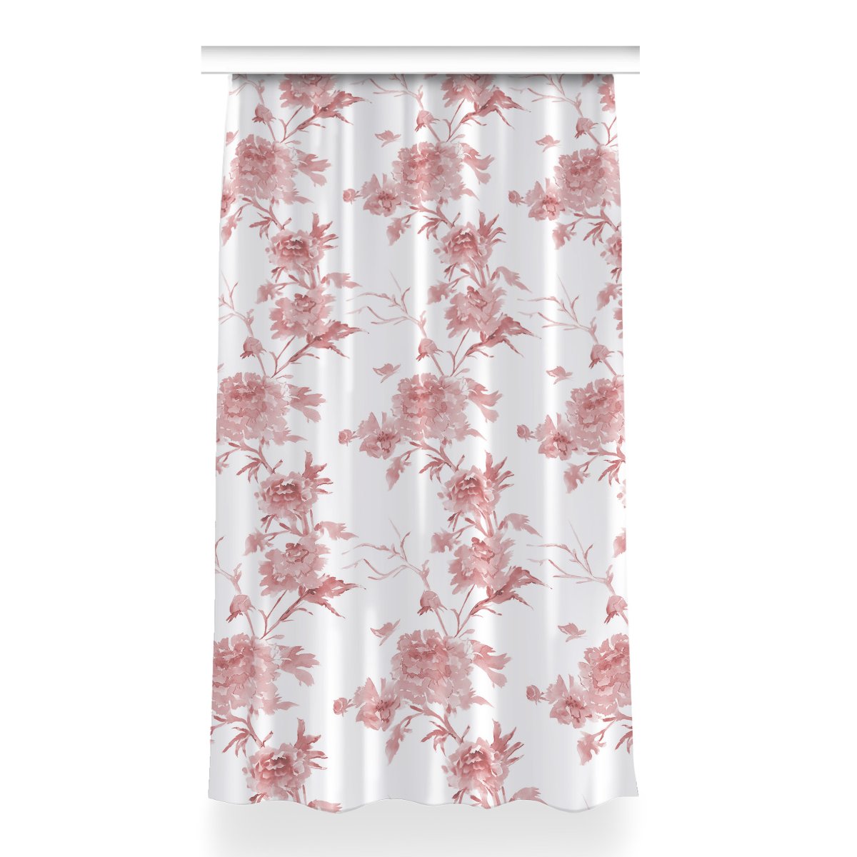 Klasyczna zasłona kolory 150x260 Pastelowe kwiaty, Fabricsy