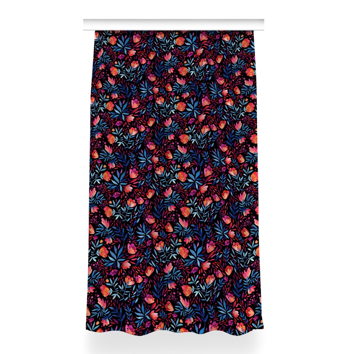 Zasłona z nadrukiem gotowa 150x260 Kwiatowy wzór, Fabricsy
