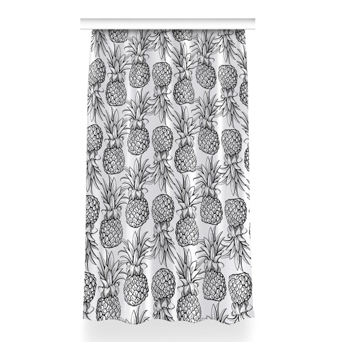 Klasyczna zasłona z nadrukiem wzór 150x260 Ananasy, Fabricsy