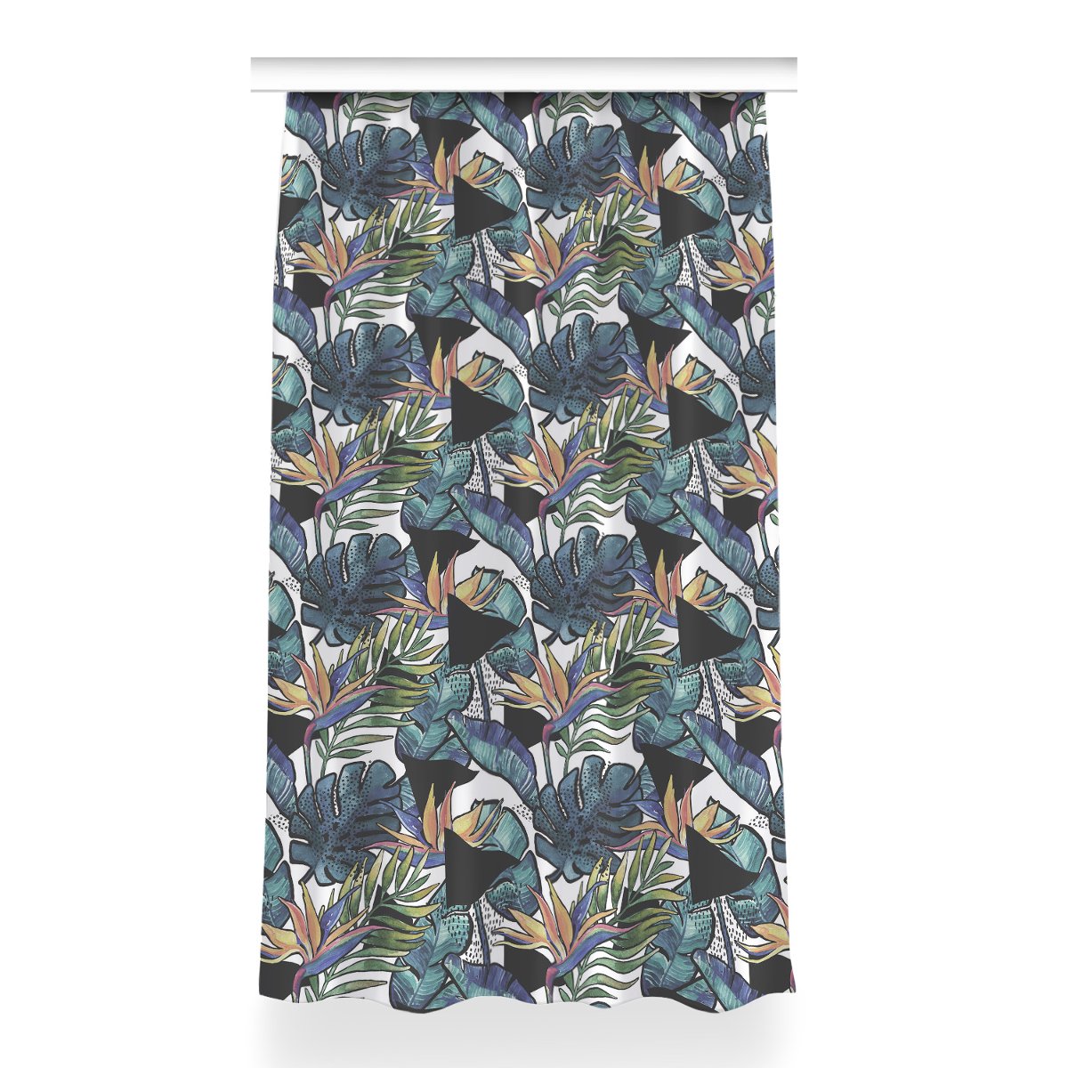 Zasłona klasyczna z grafiką 150x260 Liście palmowe, Fabricsy