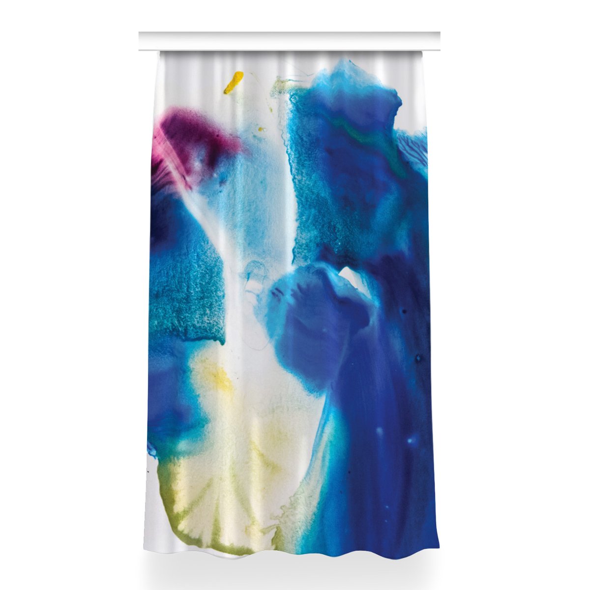 Gotowa zasłona na taśmę 150x260 Niebieskie plamy, Fabricsy