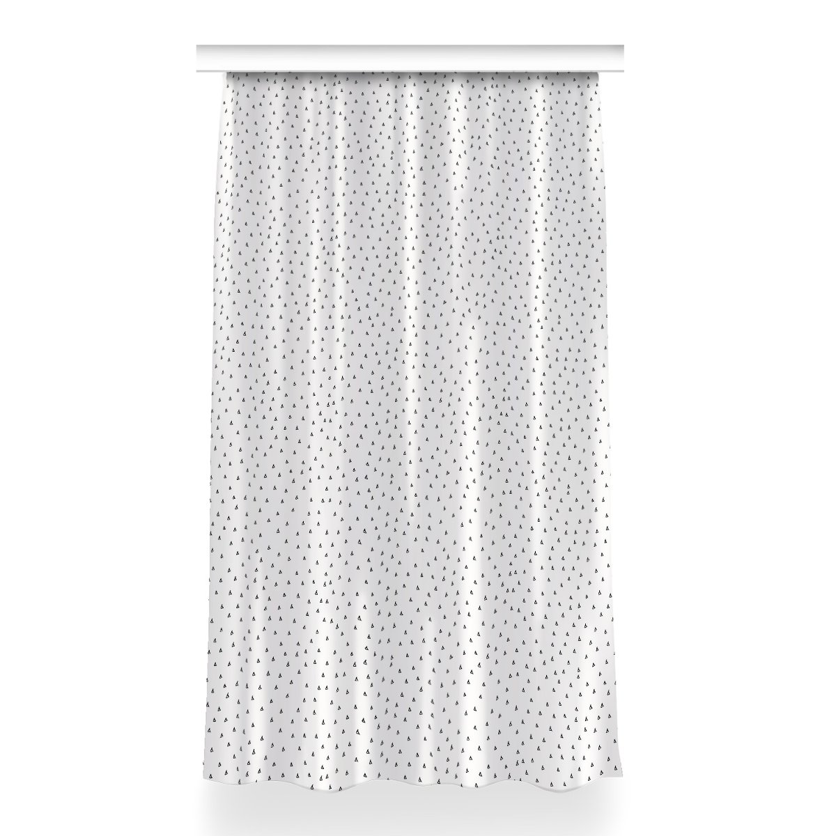 Zasłona z grafiką kolory 150x260 Rysowane krople, Fabricsy