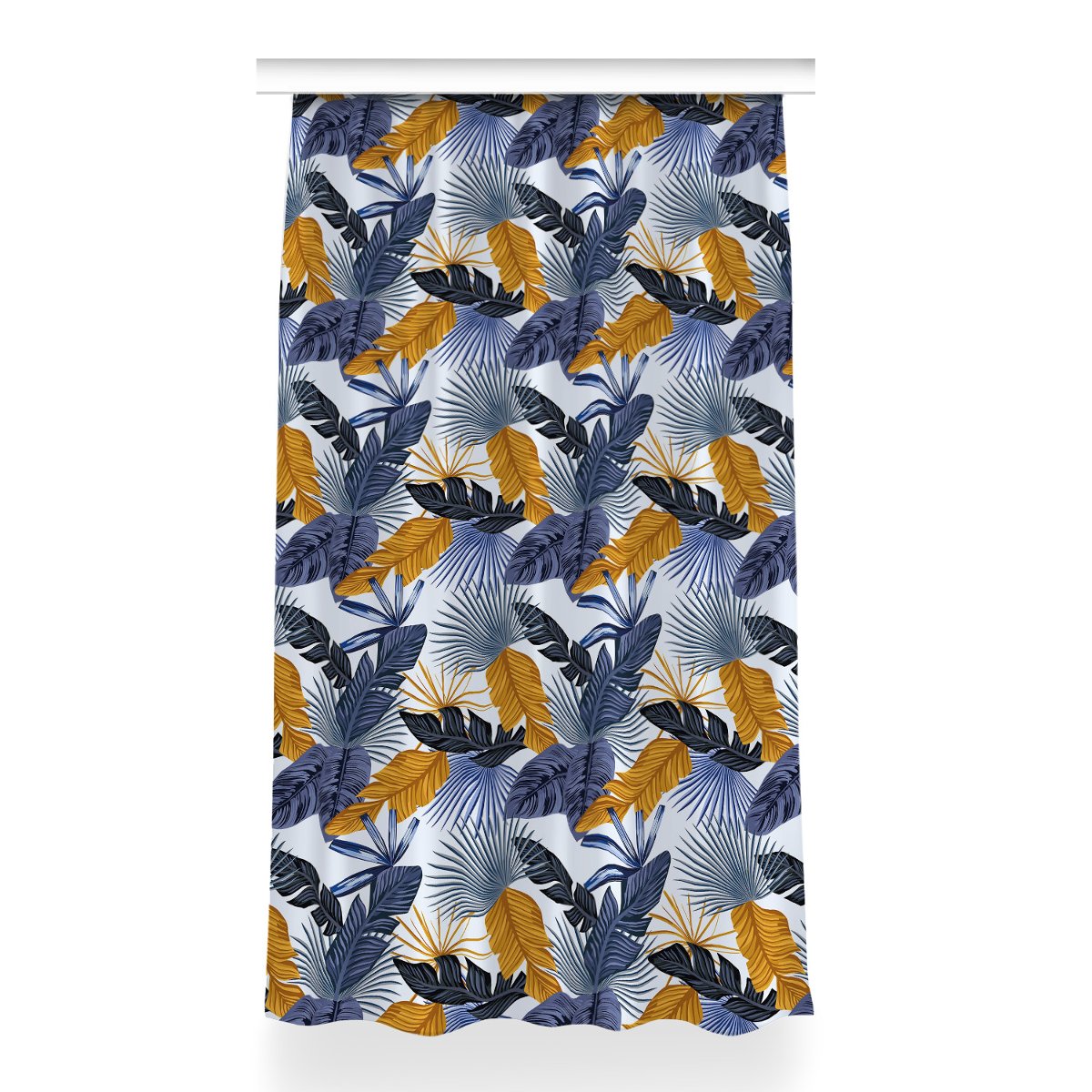 Zasłona klasyczna z grafiką 150x260 Liście palmowe, Fabricsy