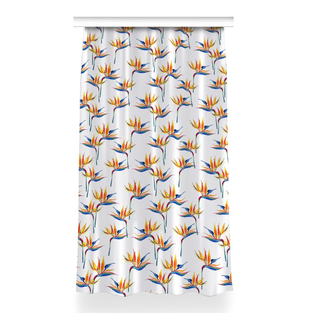Klasyczna zasłona kolory 150x260 Kolorowe kwiaty, Fabricsy