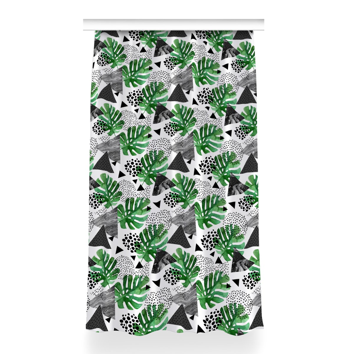 Gotowa zasłona wzór 150x260 cm Abstrakcja dżungla, Fabricsy