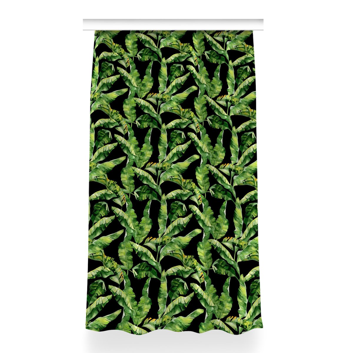 Gotowa zasłona na taśmę 150x260 cm Tropikalny liść, Fabricsy