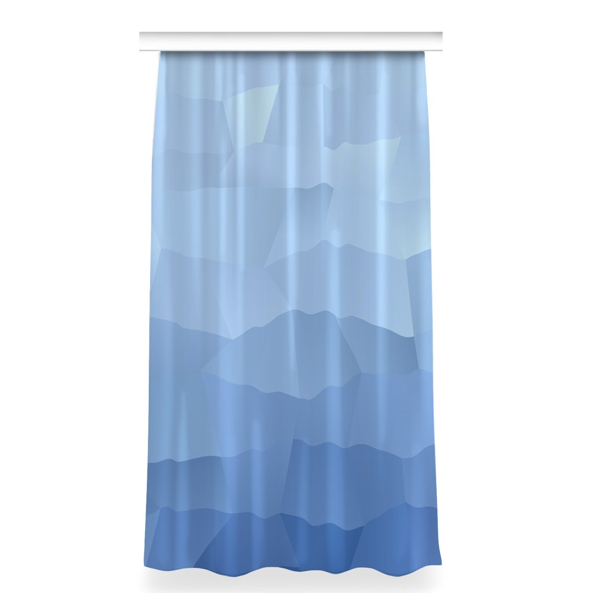 Gotowa zasłona wzór 150x280 Abstrakcja niebieska, Fabricsy