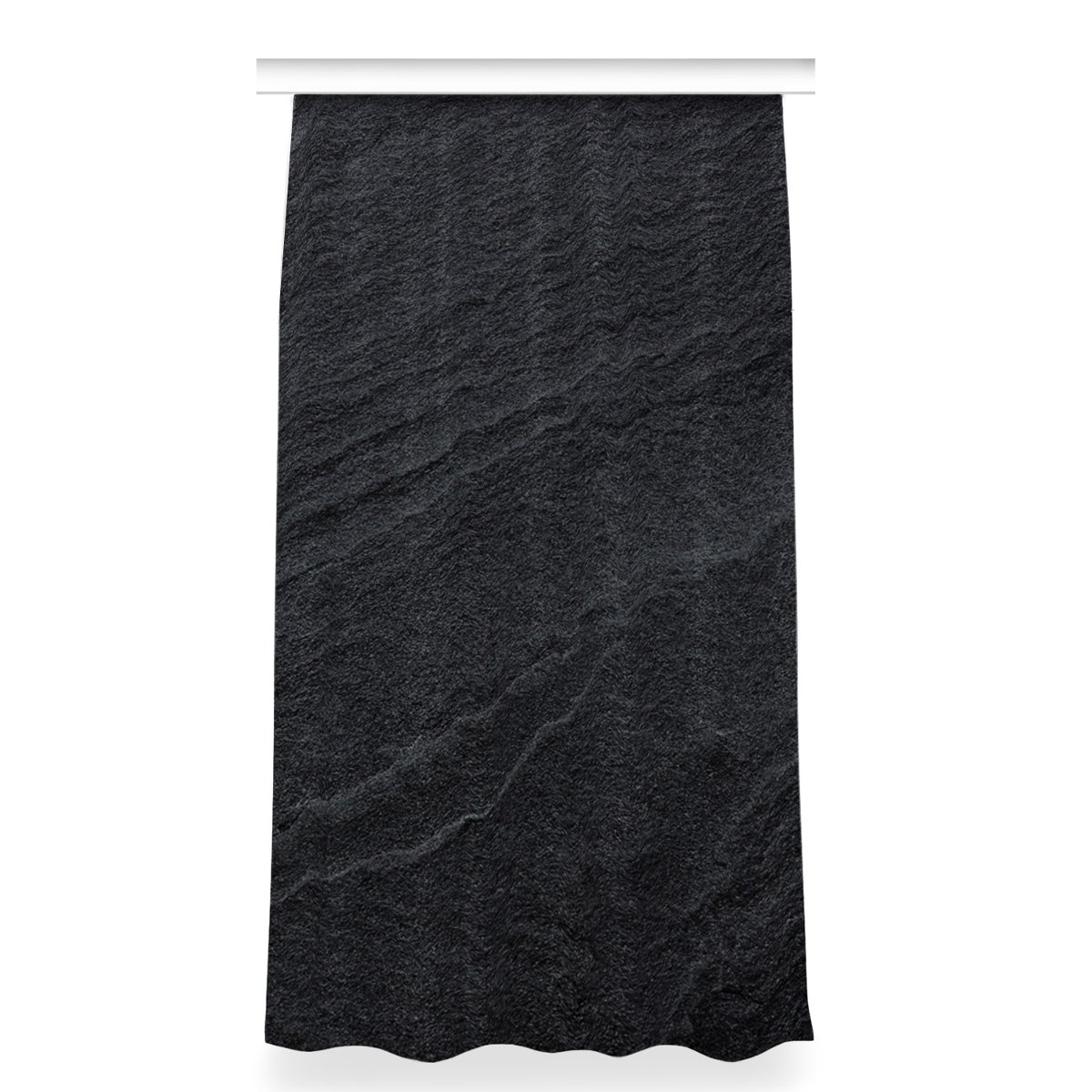 Kolorowa zasłona z nadrukiem 150x280 Czarny piasek, Fabricsy