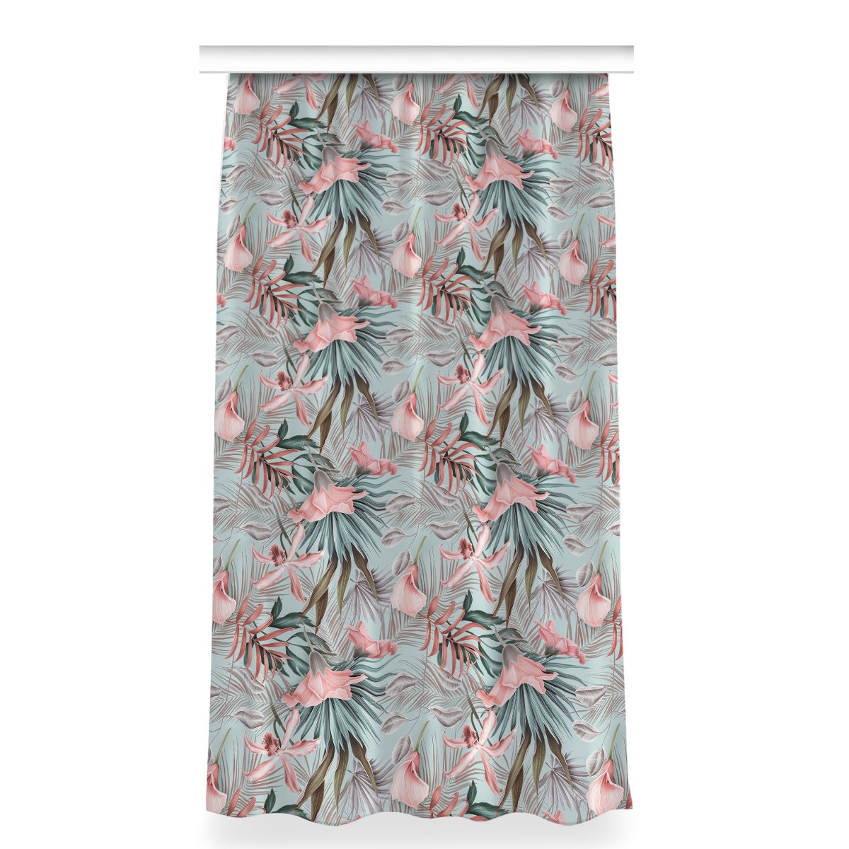 Klasyczna zasłona kolory 150x280 Pastelowe kwiaty, Fabricsy