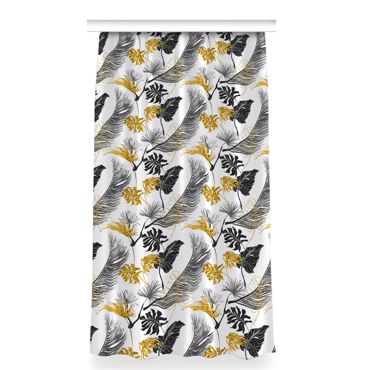 Klasyczna zasłona kolory 150x280 Złote tropikalne, Fabricsy