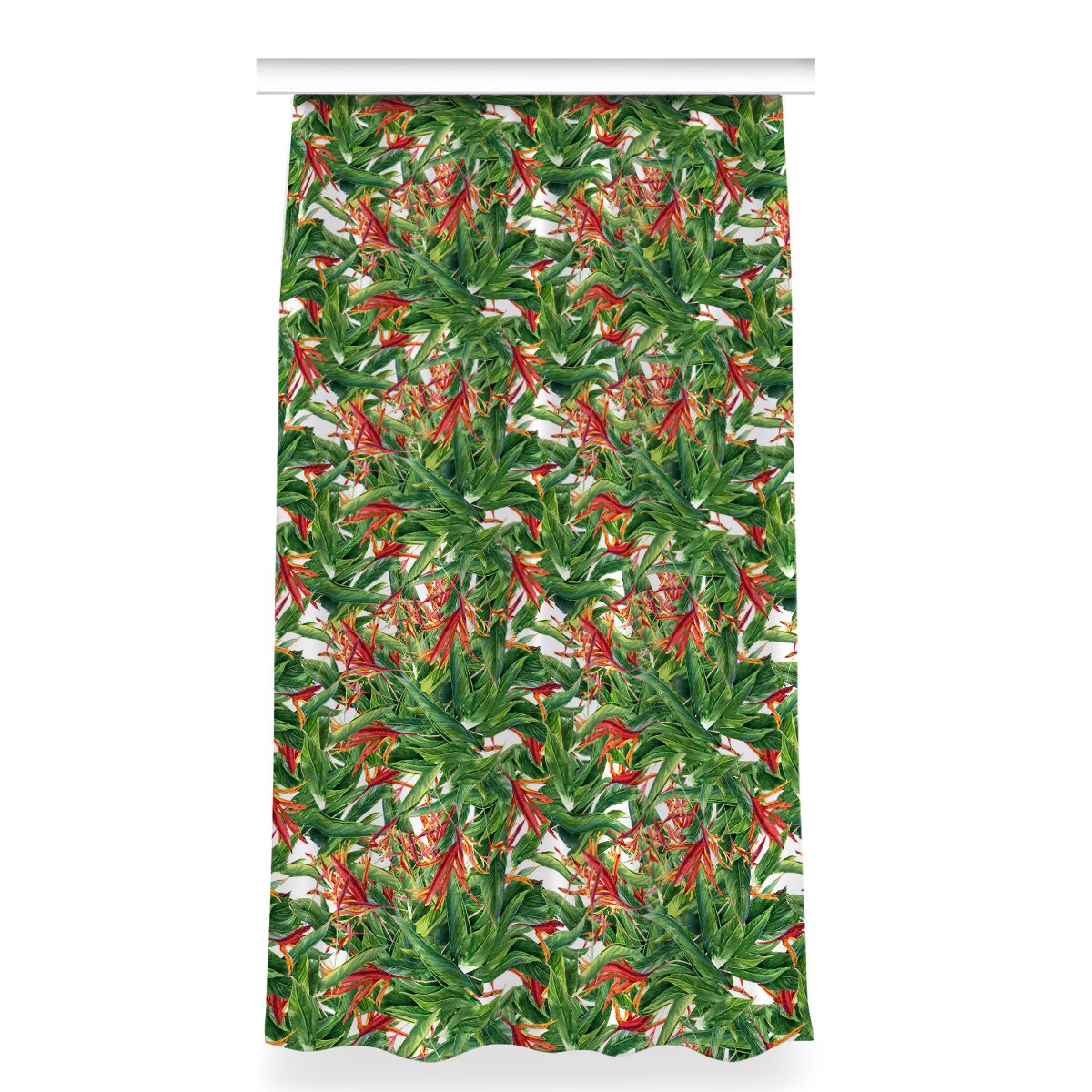 Zasłona z grafiką kolory 150x280 Egzotyczne kwiaty, Fabricsy