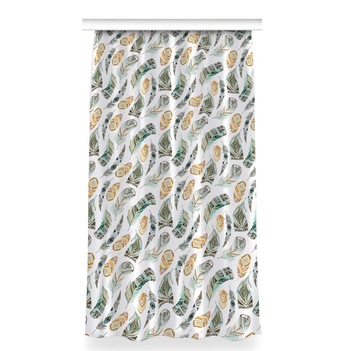 Gotowa zasłona do pokoju 150x280 cm Wzór Etniczny, Fabricsy