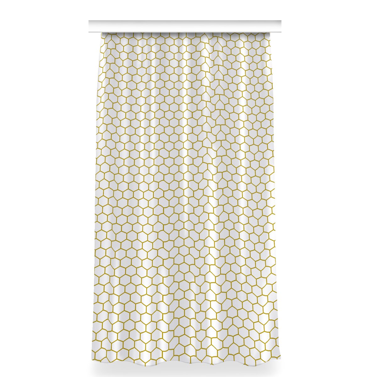 Gotowa zasłona na taśmę wzór 150x280 Plaster miodu, Fabricsy