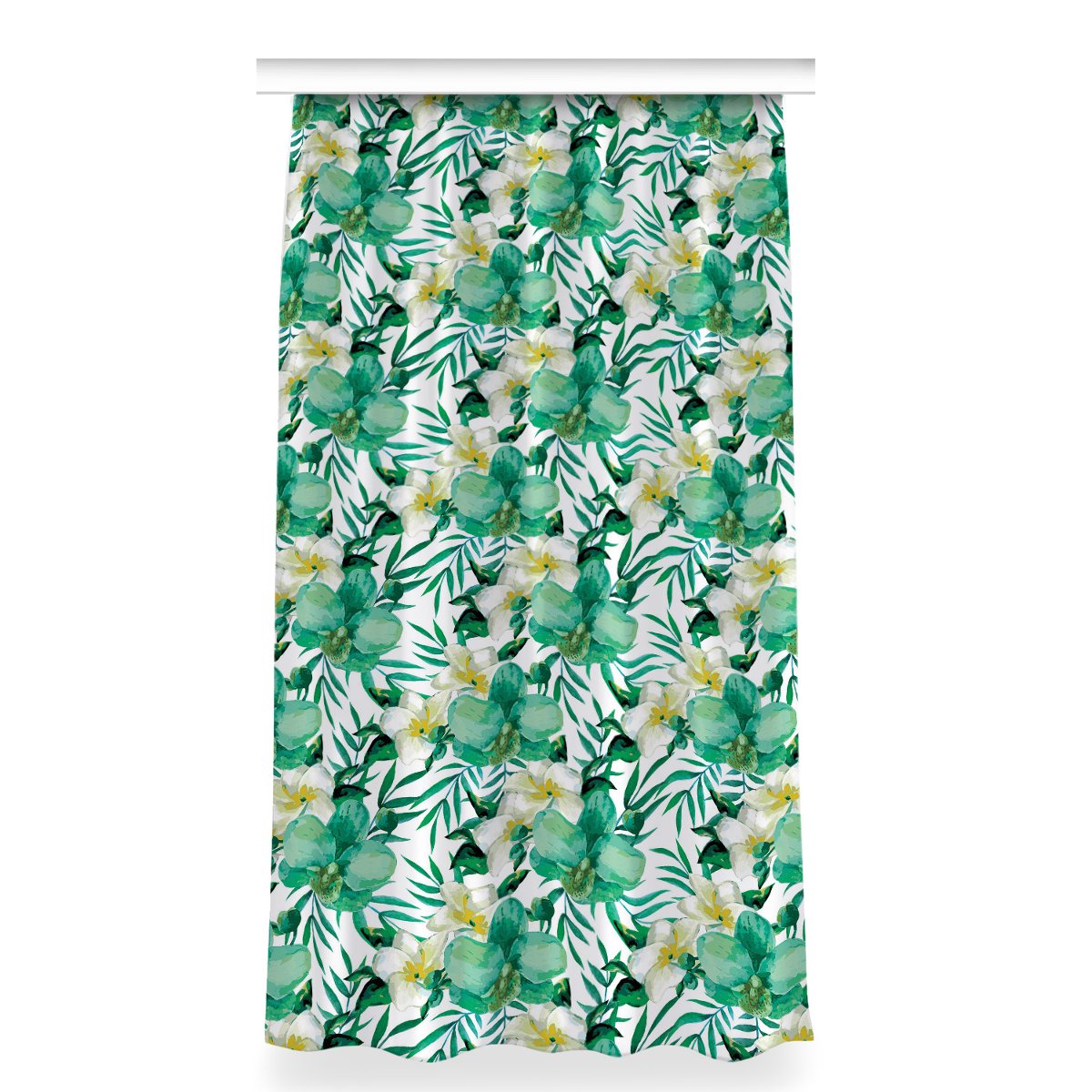 Zasłona z grafiką kolory 150x280 Pastelowe kwiaty, Fabricsy