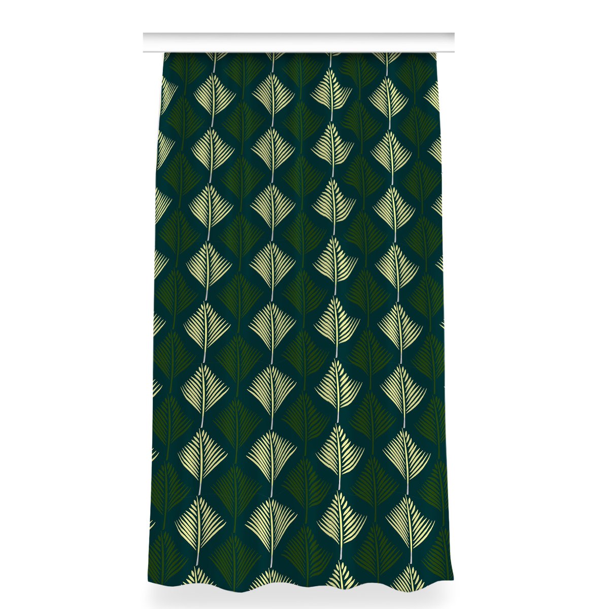 Kolorowa zasłona z nadrukiem 150x280 Liść palmowy, Fabricsy