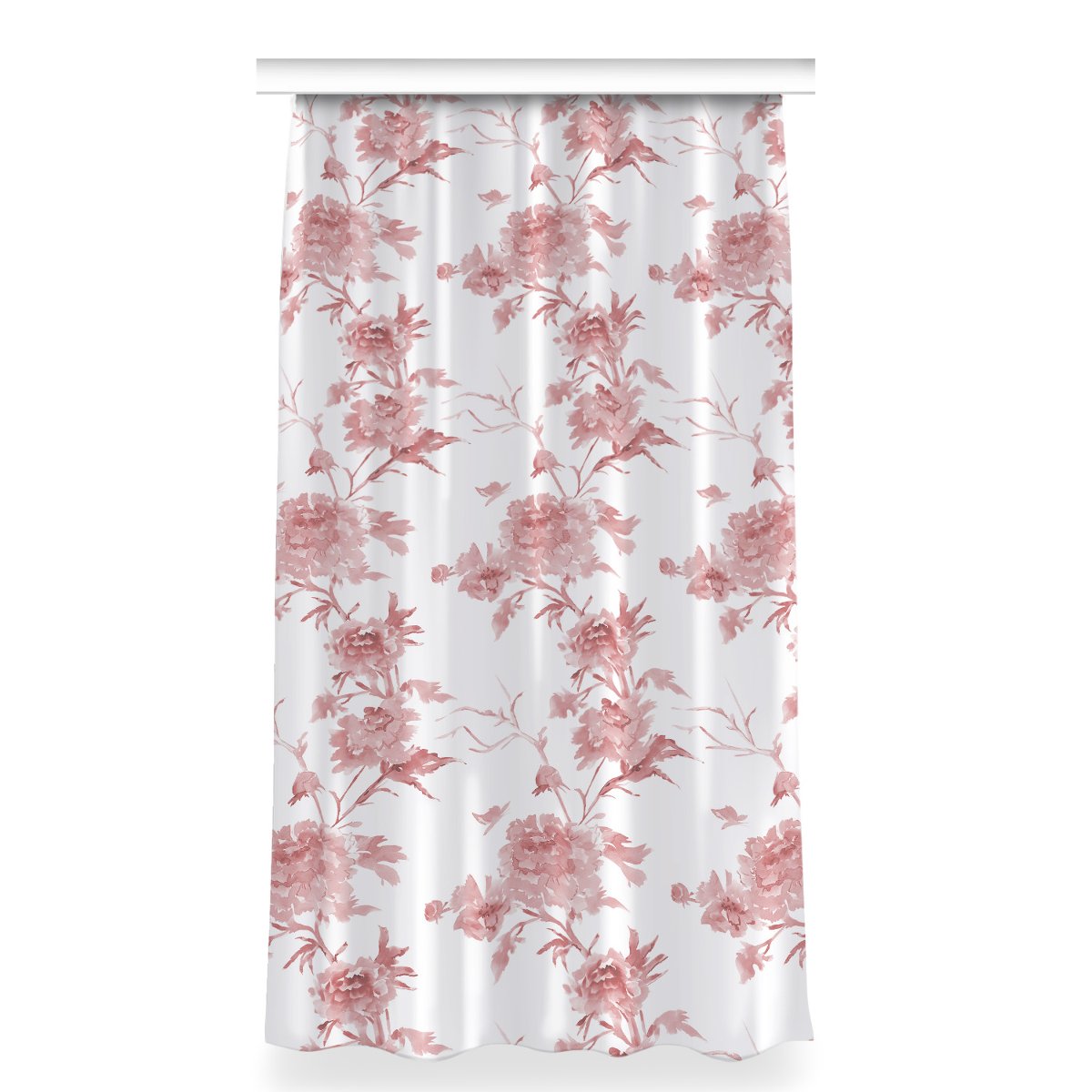 Klasyczna zasłona kolory 150x280 Pastelowe kwiaty, Fabricsy