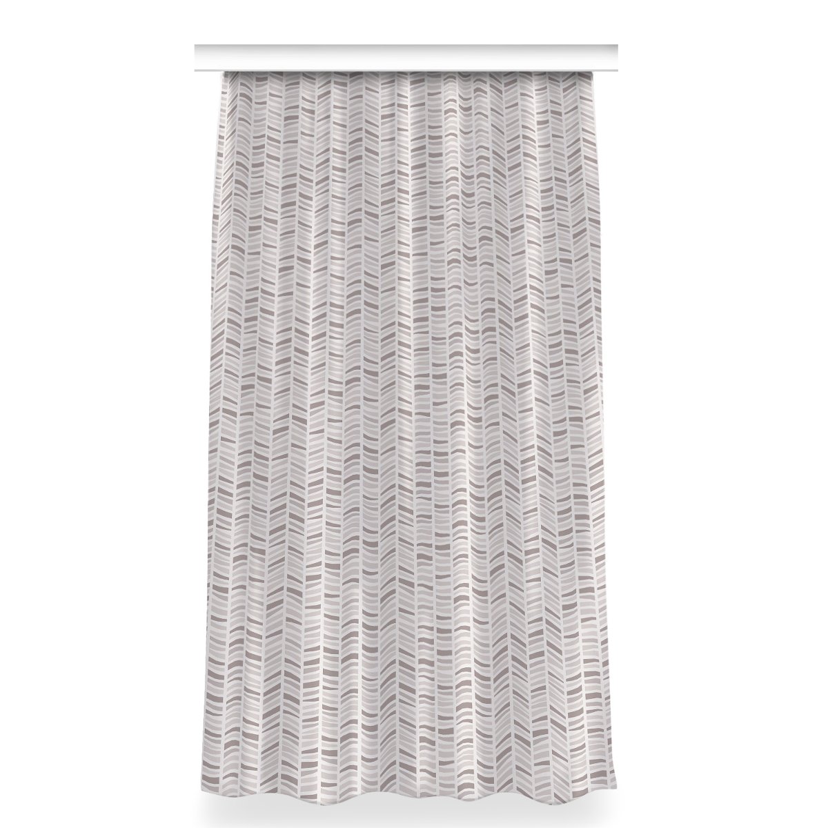 Gotowa zasłona dekor 150x280 Geometria w jodełkę, Fabricsy